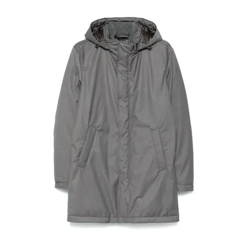 Herno - Coats > Parkas - Gray - Herno - Modalova
