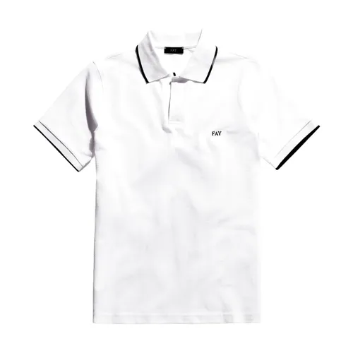 Fay - Tops > Polo Shirts - White - Fay - Modalova