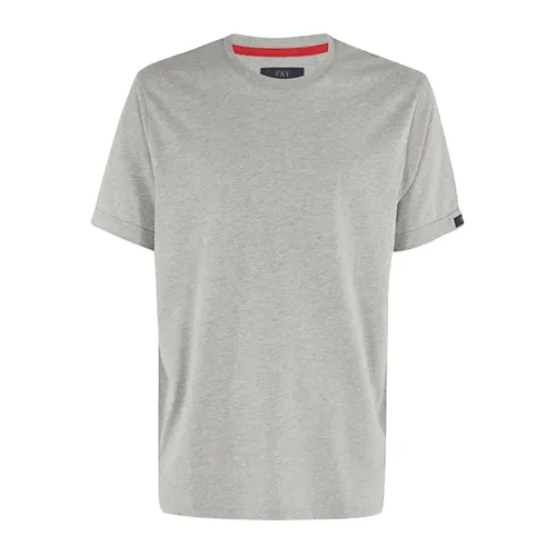 Fay - Tops > T-Shirts - Gray - Fay - Modalova
