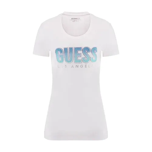 Guess - Tops > T-Shirts - White - Guess - Modalova