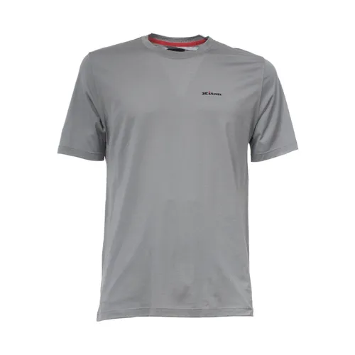 Kiton - Tops > T-Shirts - Gray - Kiton - Modalova