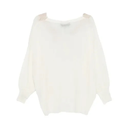 Knitwear > V-neck Knitwear - - Mes Demoiselles - Modalova