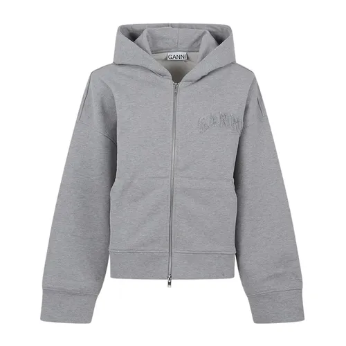Sweatshirts & Hoodies > Zip-throughs - - Ganni - Modalova