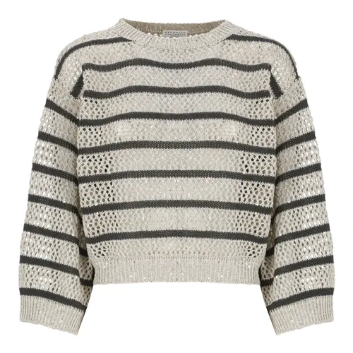 Knitwear > Round-neck Knitwear - - Brunello Cucinelli - Modalova