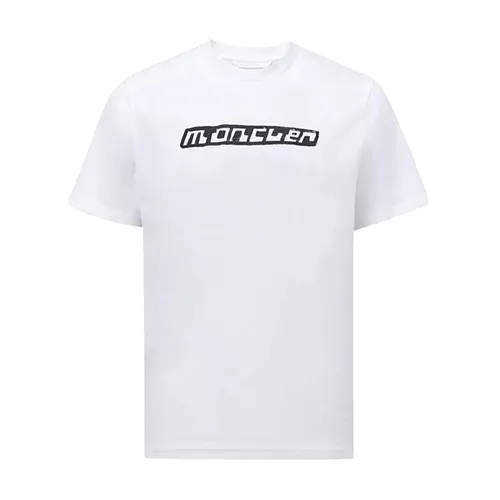 Moncler - Tops > T-Shirts - White - Moncler - Modalova