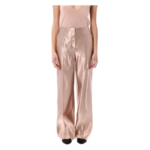Trousers > Straight Trousers - - Loulou Studio - Modalova