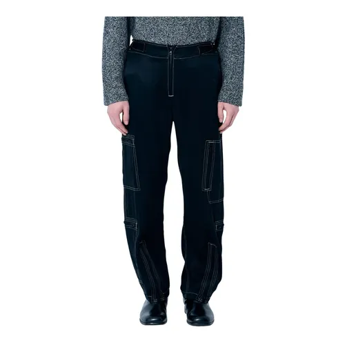Trousers > Straight Trousers - - Nòmarythm Textile - Modalova