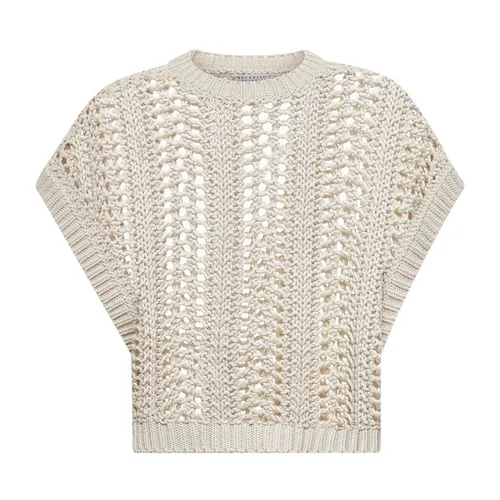 Knitwear > Round-neck Knitwear - - Brunello Cucinelli - Modalova