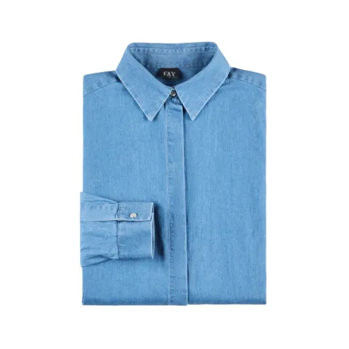 Shirts > Denim Shirts - - Fay - Modalova