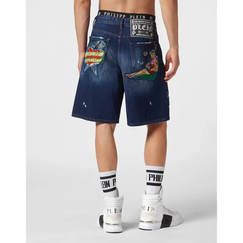 Shorts > Denim Shorts - - Philipp Plein - Modalova