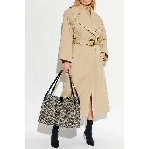 Coats > Trench Coats - - Balmain - Modalova