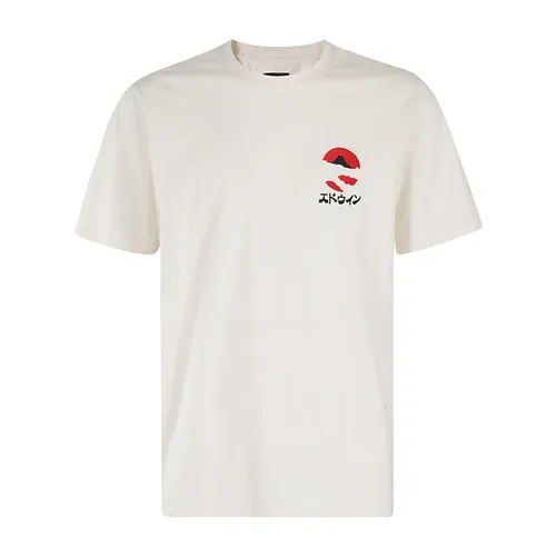 Edwin - Tops > T-Shirts - White - Edwin - Modalova
