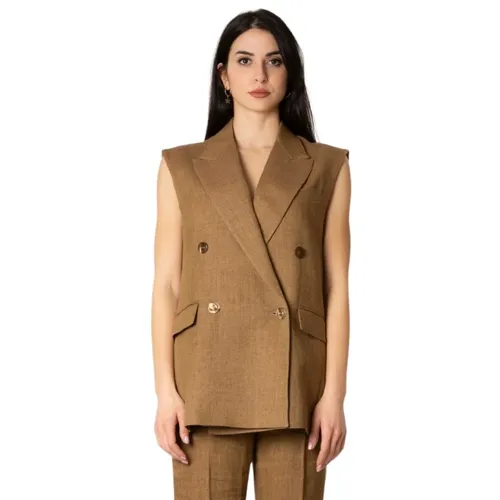 Jackets > Vests - - Max Mara Studio - Modalova