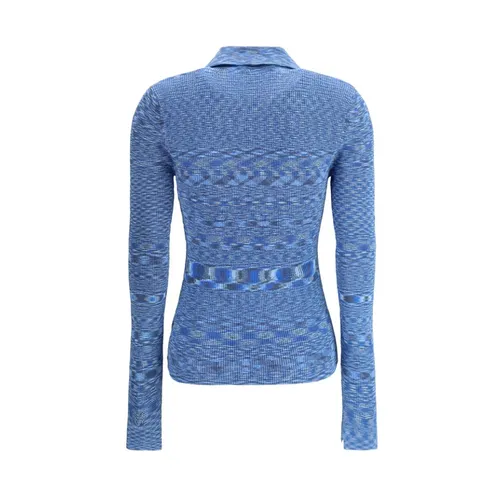 Ganni - Tops > Polo Shirts - Blue - Ganni - Modalova
