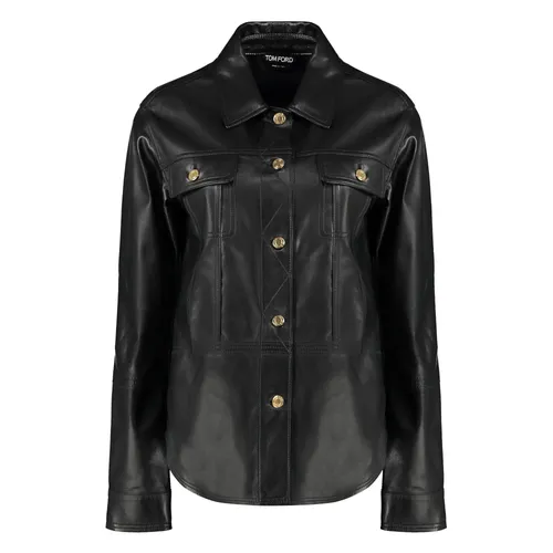 Jackets > Leather Jackets - - Tom Ford - Modalova