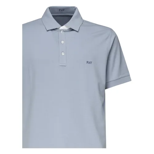 Fay - Tops > Polo Shirts - Blue - Fay - Modalova