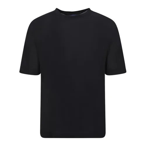 Lardini - Tops > T-Shirts - Black - Lardini - Modalova
