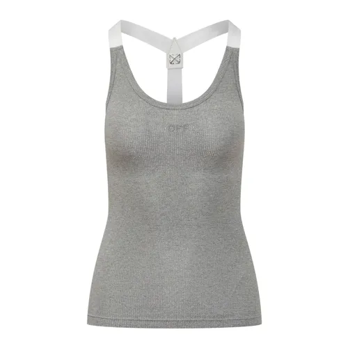 Tops > Sleeveless Tops - - Off White - Modalova