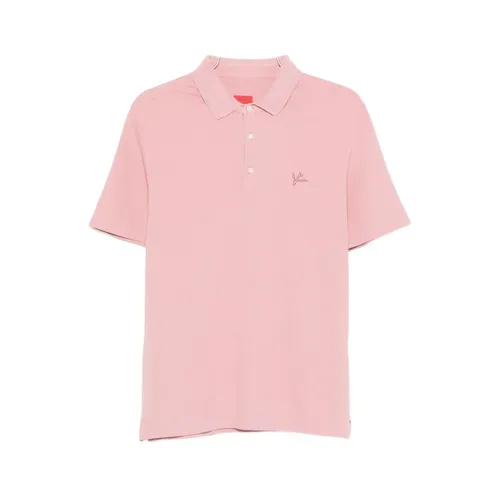 Isaia - Tops > Polo Shirts - Pink - Isaia - Modalova