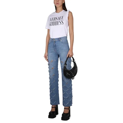 Versace - Tops > T-Shirts - White - Versace - Modalova