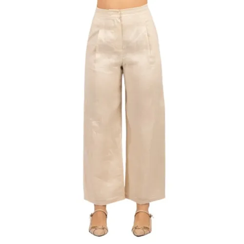 Trousers > Wide Trousers - - Max Mara Studio - Modalova
