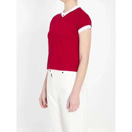 Versace - Tops > T-Shirts - Red - Versace - Modalova