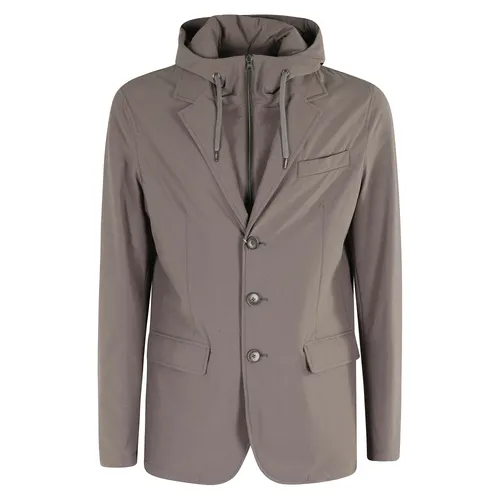 Herno - Jackets > Blazers - Brown - Herno - Modalova