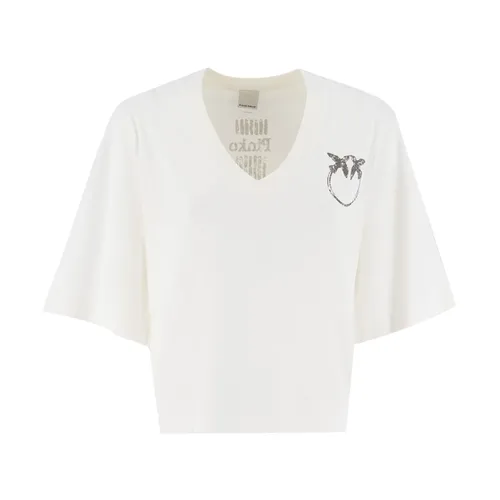 Pinko - Tops > T-Shirts - White - Pinko - Modalova