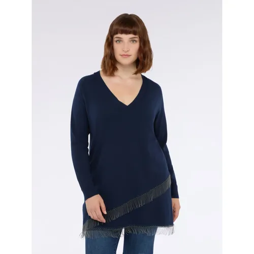 Knitwear > V-neck Knitwear - - Fiorella Rubino - Modalova