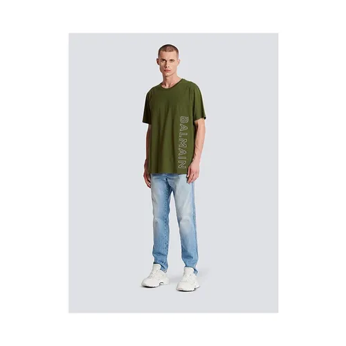Balmain - Tops > T-Shirts - Green - Balmain - Modalova
