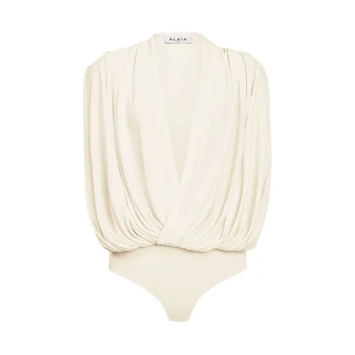 Alaïa - Tops > Body - Beige - Alaïa - Modalova