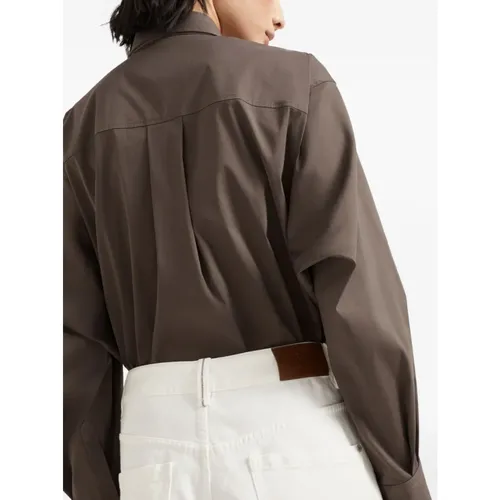 Trousers > Wide Trousers - - Brunello Cucinelli - Modalova
