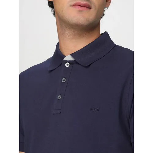 Fay - Tops > Polo Shirts - Blue - Fay - Modalova