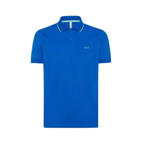 Sun68 - Tops > Polo Shirts - Blue - Sun68 - Modalova