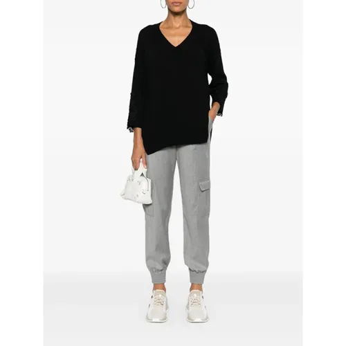Knitwear > V-neck Knitwear - - Ermanno Scervino - Modalova