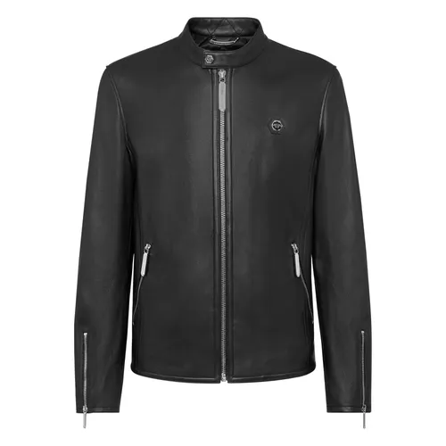 Jackets > Leather Jackets - - Philipp Plein - Modalova