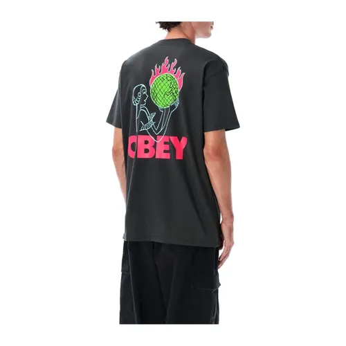 Obey - Tops > T-Shirts - Black - Obey - Modalova