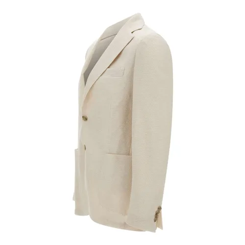 Barba - Jackets > Blazers - White - Barba - Modalova
