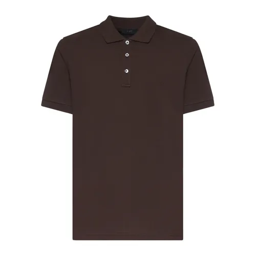 Fay - Tops > Polo Shirts - Brown - Fay - Modalova