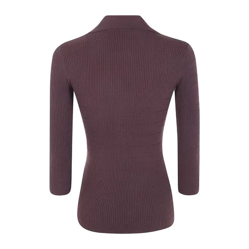 Knitwear > V-neck Knitwear - - Elisabetta Franchi - Modalova