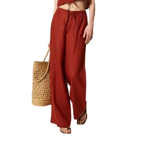 Trousers > Wide Trousers - - Twinset - Modalova