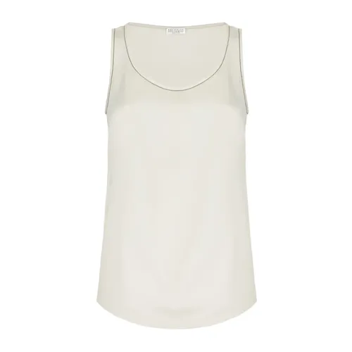 Tops > Sleeveless Tops - - Brunello Cucinelli - Modalova