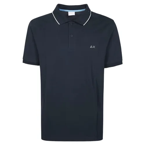 Sun68 - Tops > Polo Shirts - Blue - Sun68 - Modalova