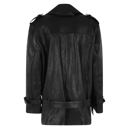 Jackets > Leather Jackets - - Semicouture - Modalova