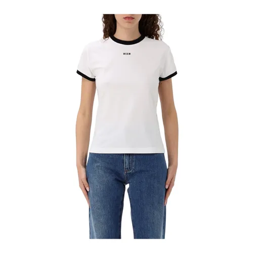 Msgm - Tops > T-Shirts - White - Msgm - Modalova