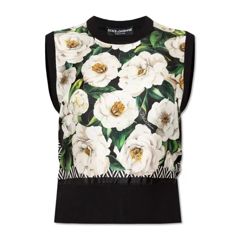 Tops > Sleeveless Tops - - Dolce & Gabbana - Modalova