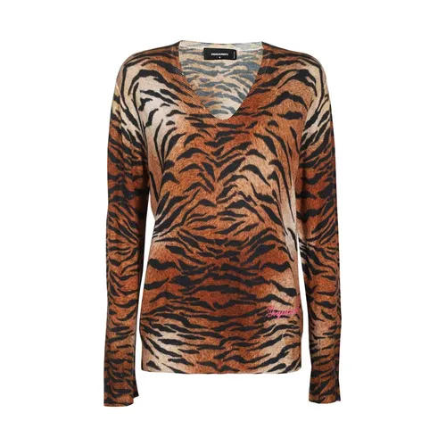 Knitwear > V-neck Knitwear - - Dsquared2 - Modalova
