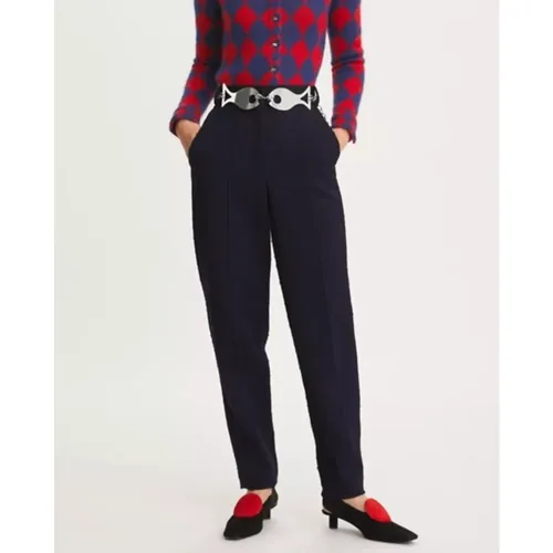 Trousers > Slim-fit Trousers - - Tory Burch - Modalova