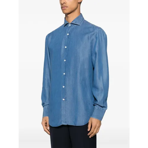 Shirts > Denim Shirts - - Brunello Cucinelli - Modalova