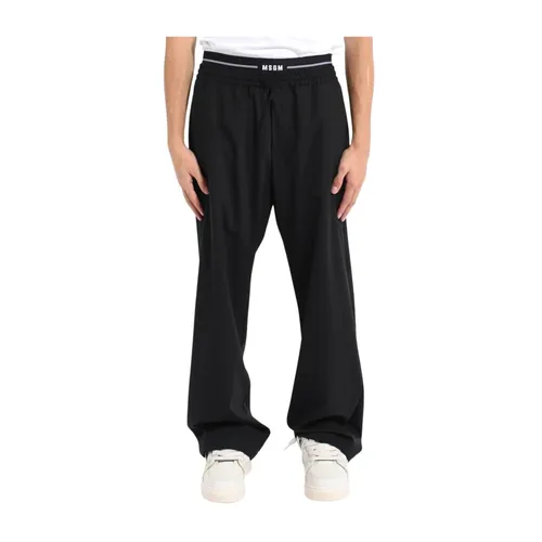 Trousers > Wide Trousers - - Msgm - Modalova
